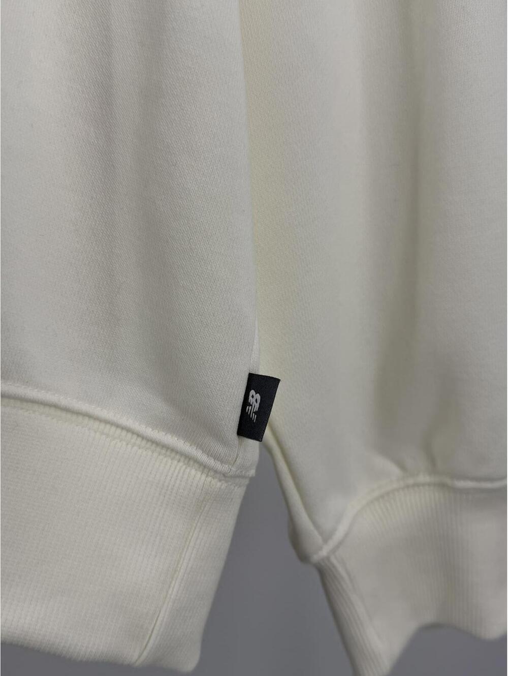 New Balance White Recycled Polyester Hoodie Streetwear XL - Picture 2 of 7